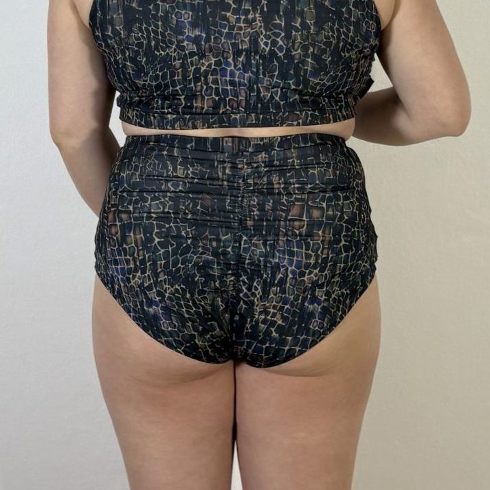 Meniko Poledancekleidung Pole-Höschen Manes highwaist schlange XXL hinten