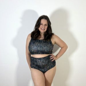 Meniko Poledancekleidung Pole-Höschen Manes highwaist schlange XXL vorne