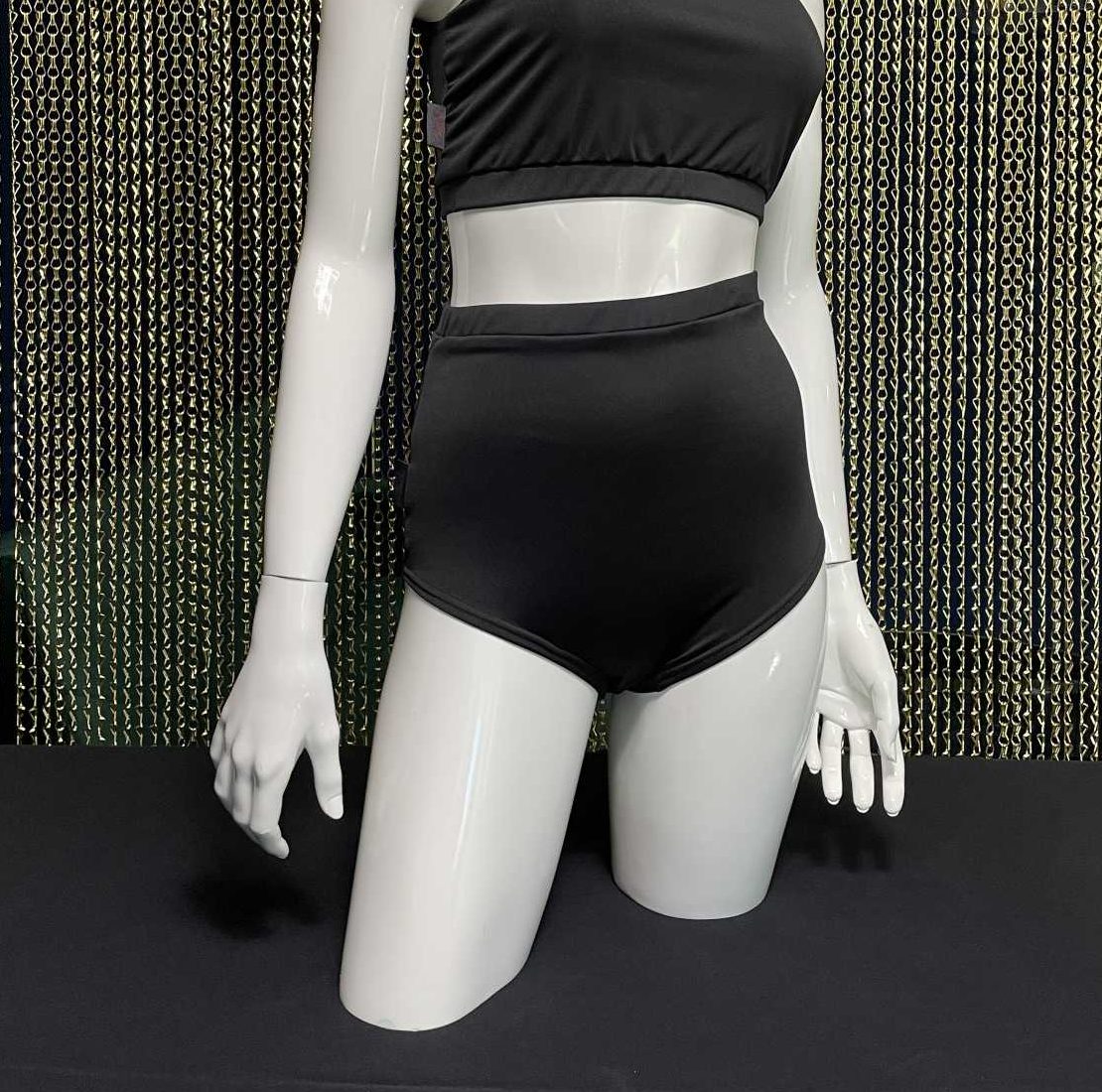 Meniko Poledancekleidung Pole-Höschen Manes highwaist schwarz S vorne 3