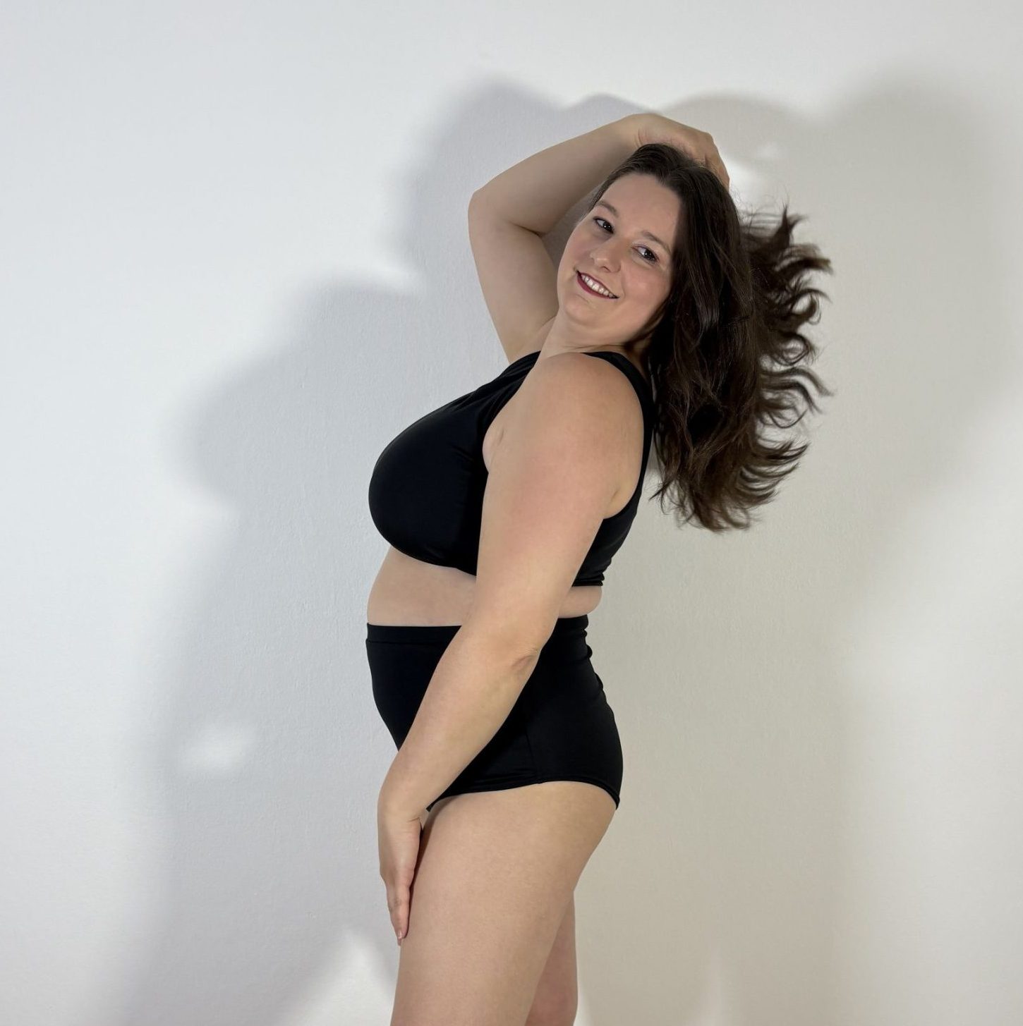 Meniko Poledancekleidung Pole-Höschen Manes highwaist schwarz XXL seitlich