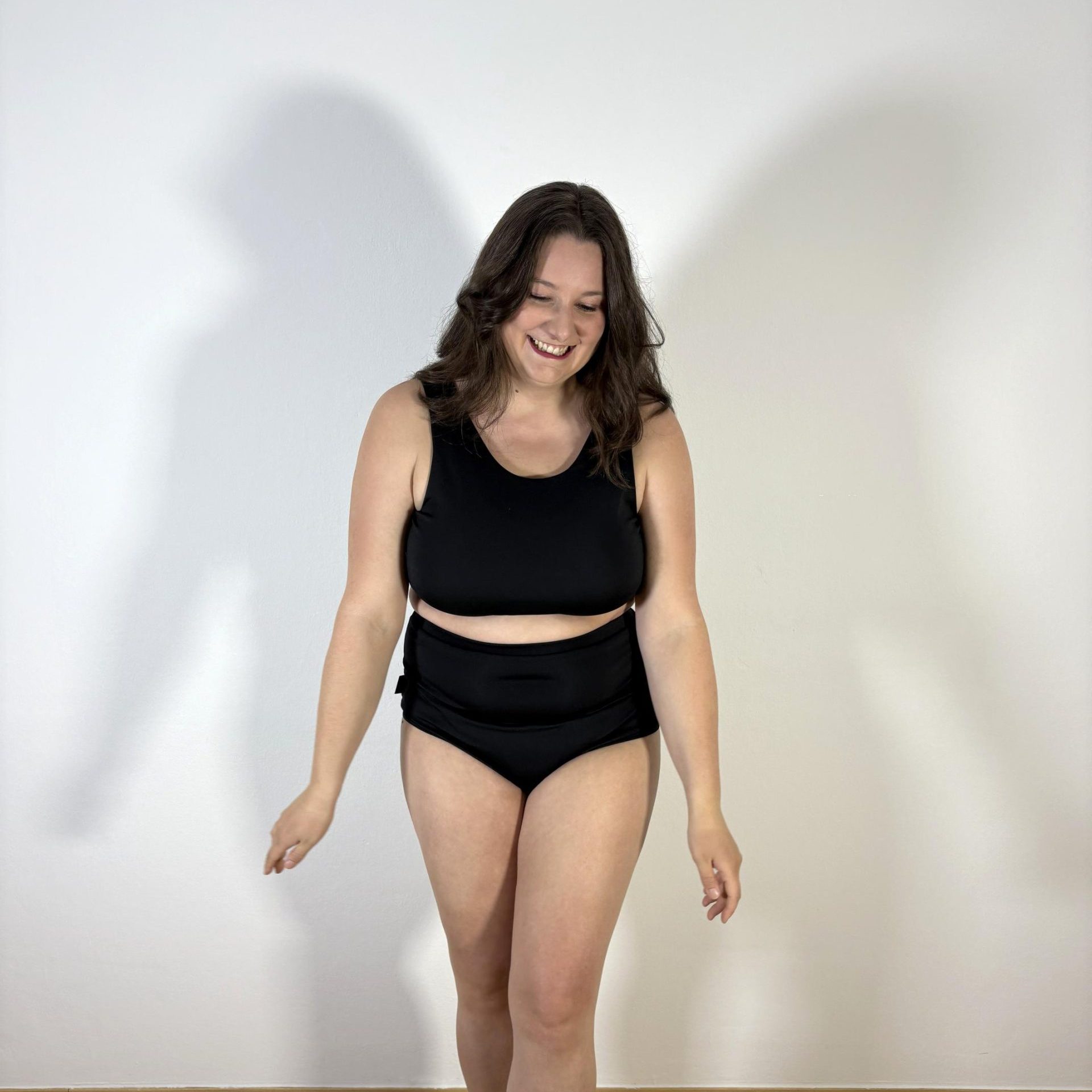 Meniko Poledancekleidung Pole-Höschen Manes highwaist schwarz XXL vorne 2