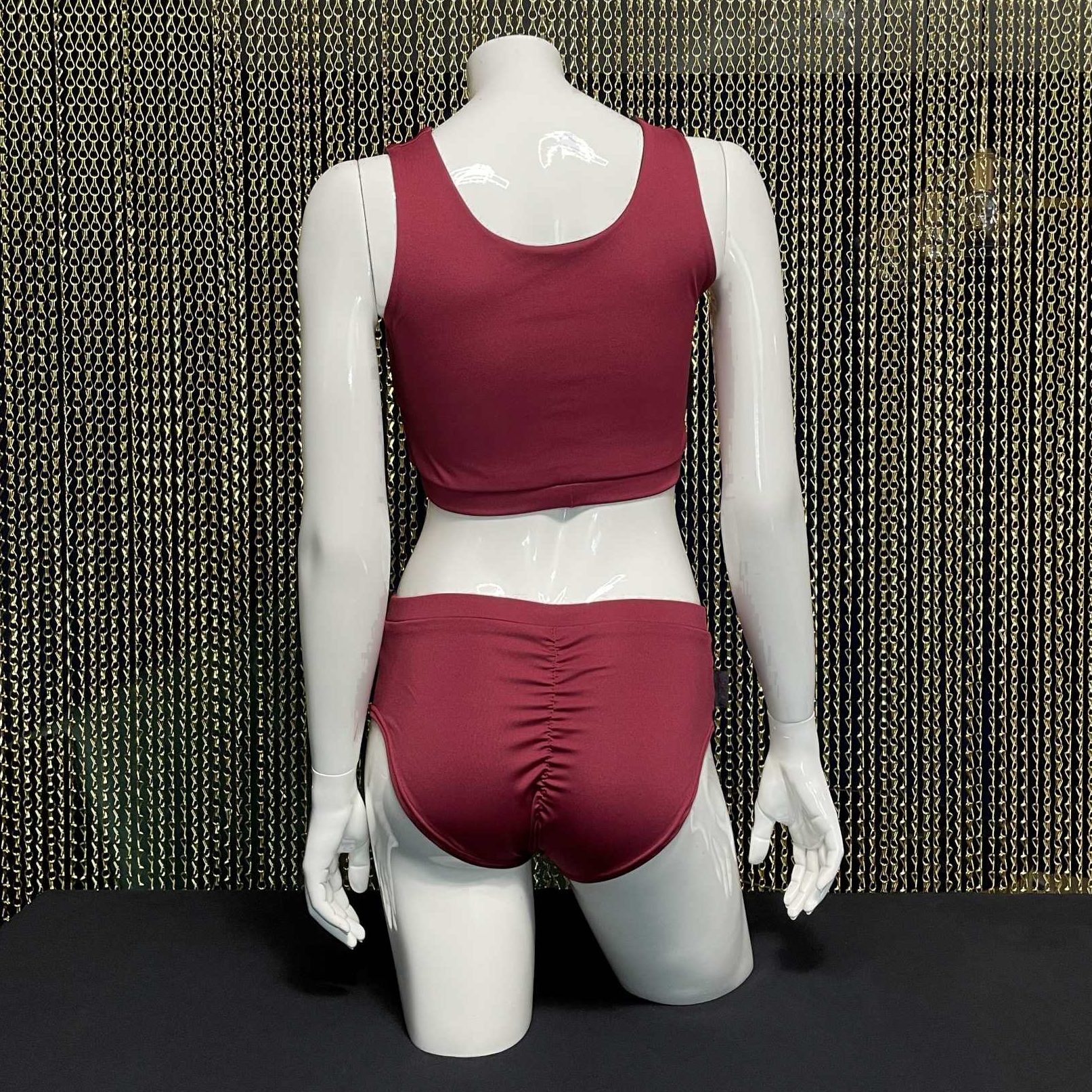 Meniko Poledancekleidung Pole-Höschen Manes lowwaist rot S hinten 2