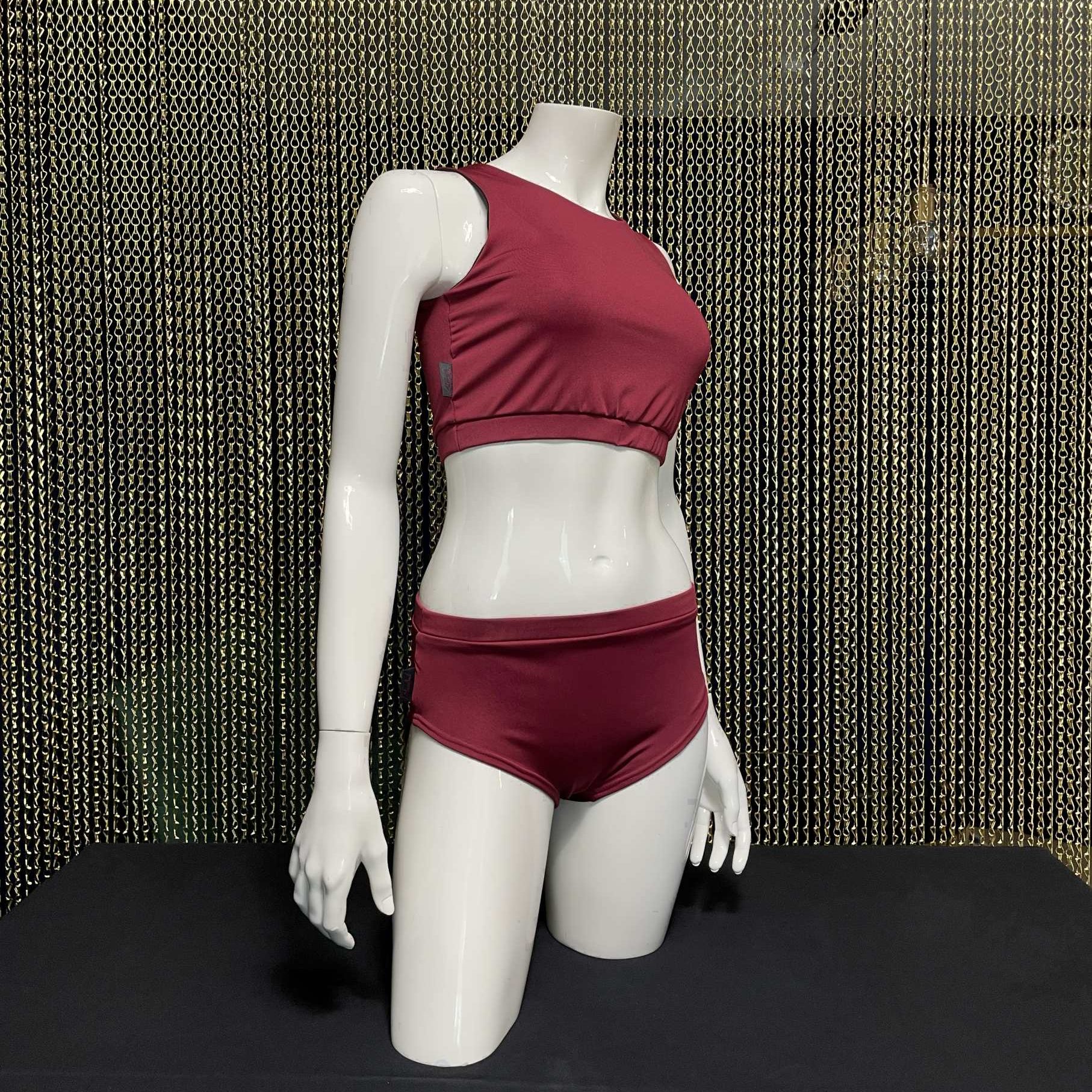 Meniko Poledancekleidung Pole-Höschen Manes lowwaist rot S vorne 2