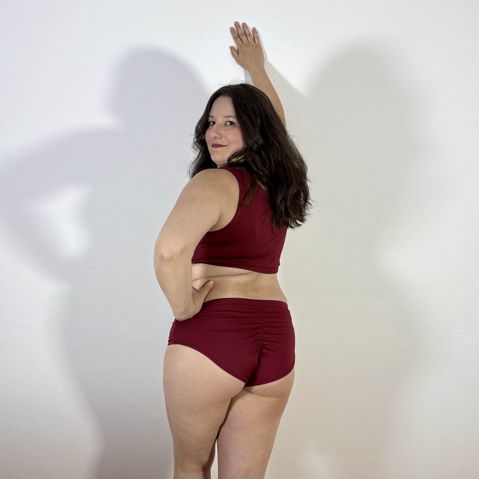 Meniko Poledancekleidung Pole-Höschen Manes lowwaist rot XXL hinten