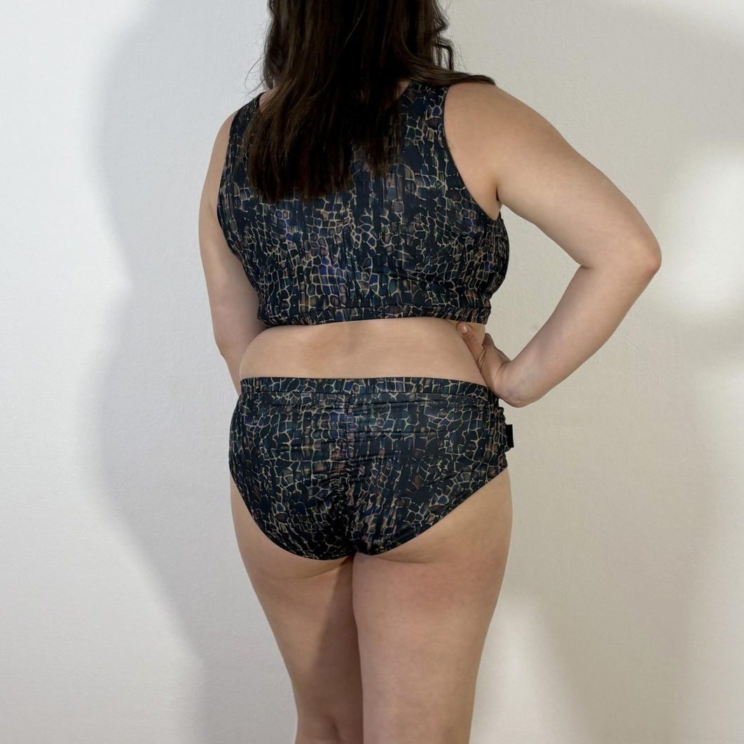 Meniko Poledancekleidung Pole-Höschen Manes lowwaist schlange XXL hinten