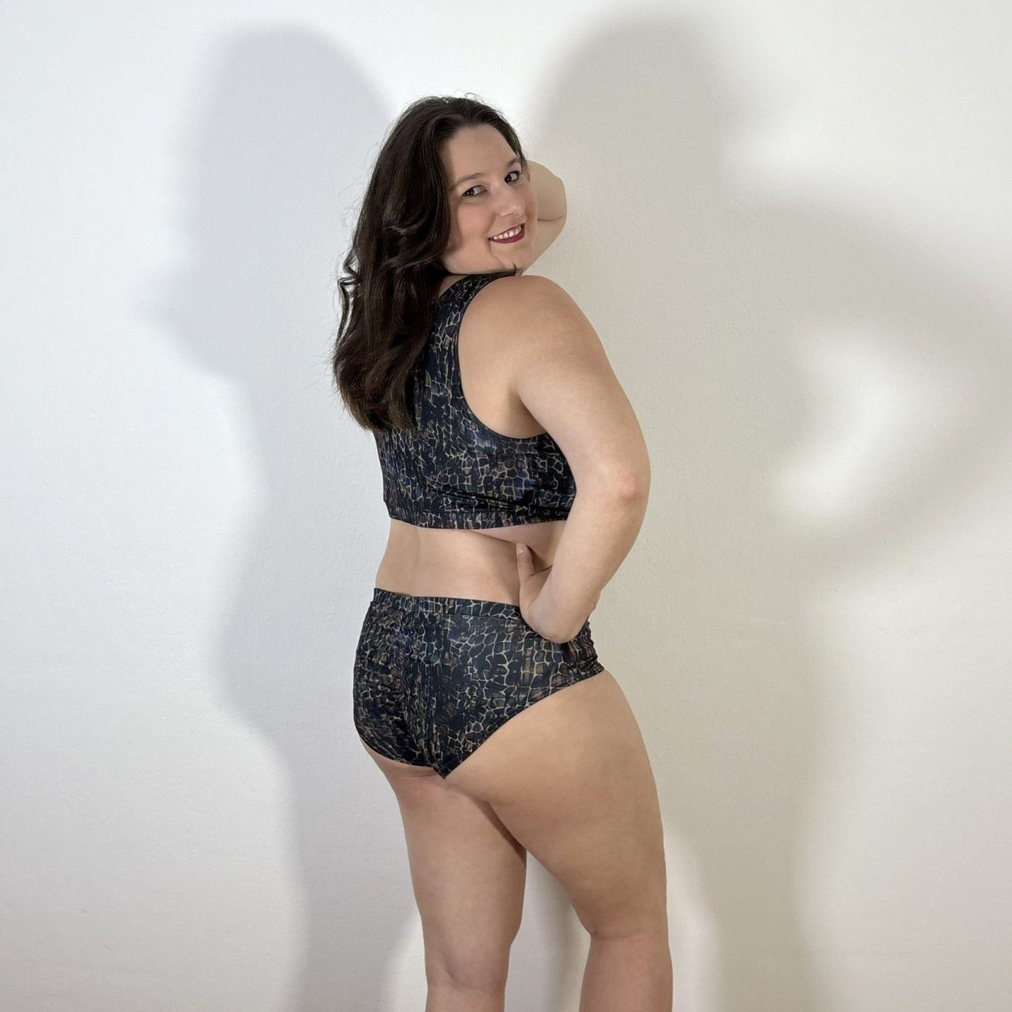 Meniko Poledancekleidung Pole-Höschen Manes lowwaist schlange XXL seitlich