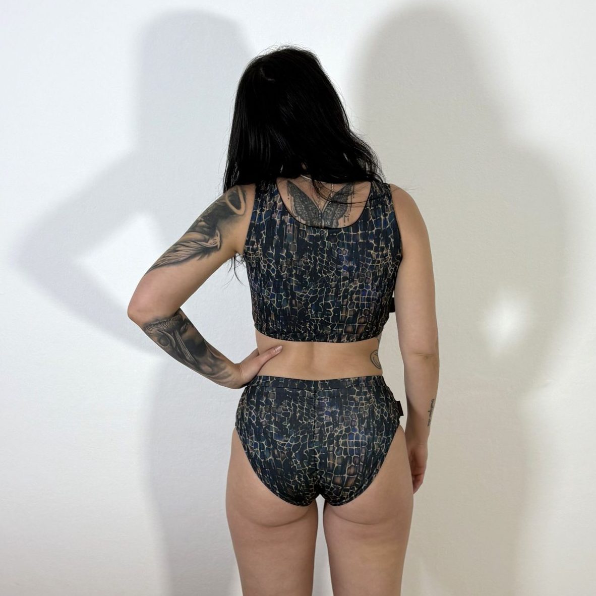 Meniko Poledancekleidung Pole-Höschen Manes lowwaist schlange hinten
