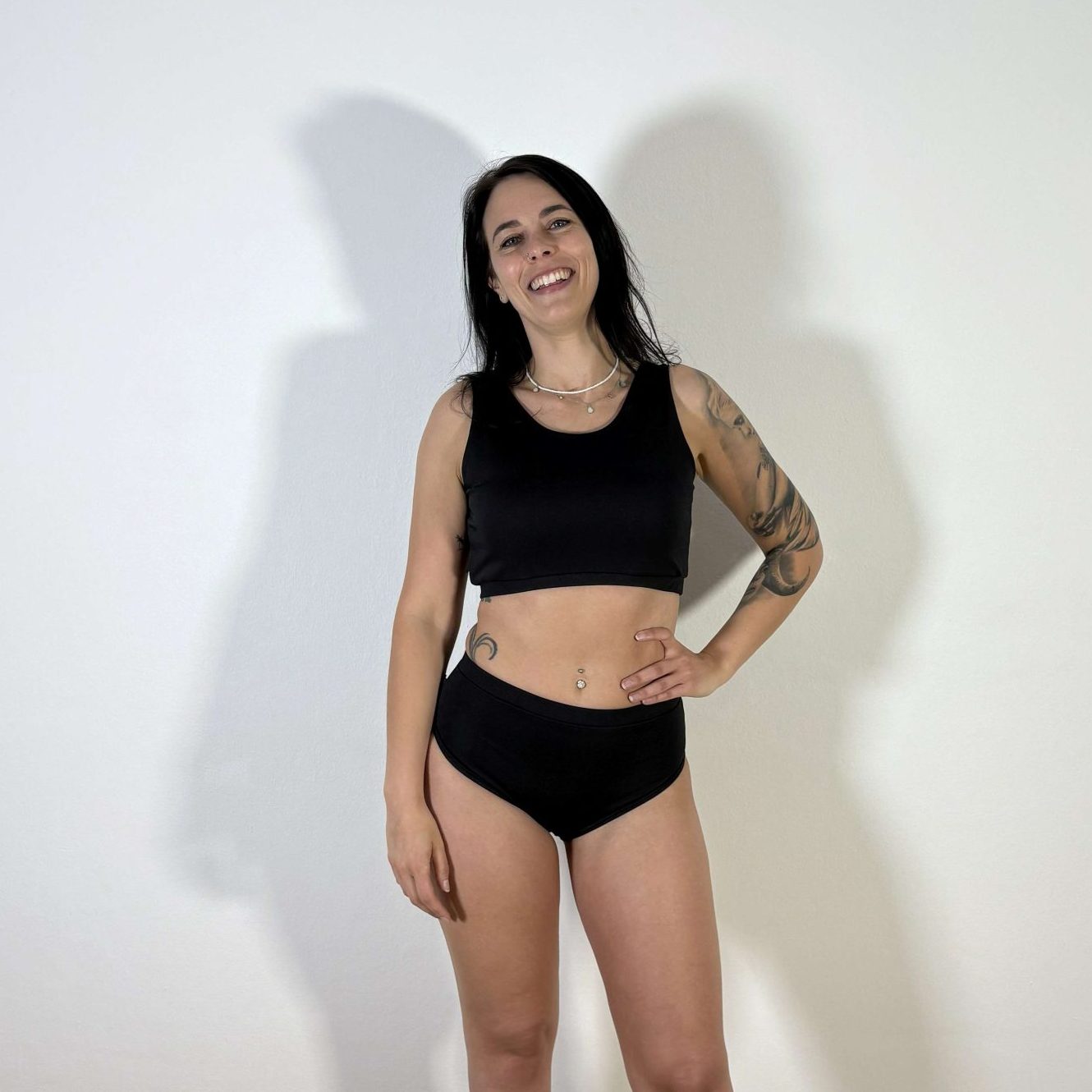 Meniko Poledancekleidung Pole-Höschen Manes lowwaist schwarz S vorne