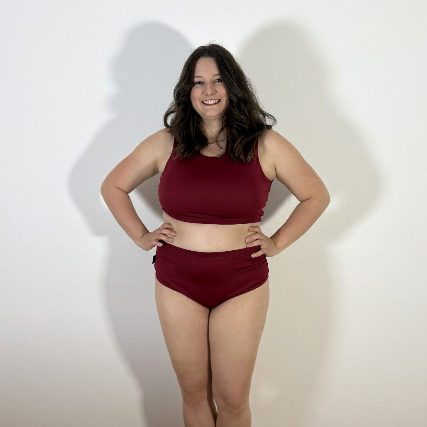 Meniko Poledancekleidung Pole-Höschen Manes midwaist rot XXL vorne
