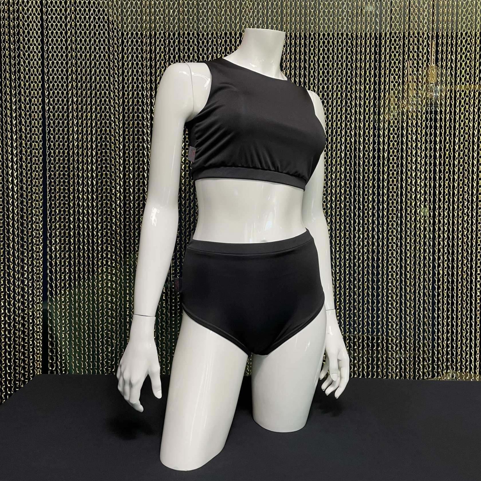 Meniko Poledancekleidung Pole-Höschen Manes midwaist schwarz S vorne 2