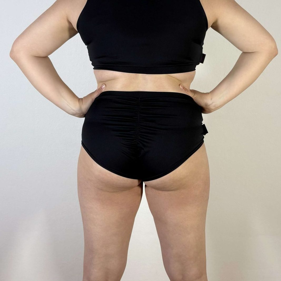 Meniko Poledancekleidung Pole-Höschen Manes midwaist schwarz XXL hinten