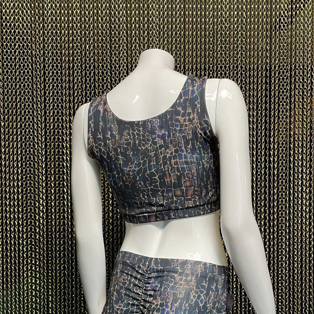 Meniko Poledancekleidung Pole-Oberteil Maline schlange XS+ hinten