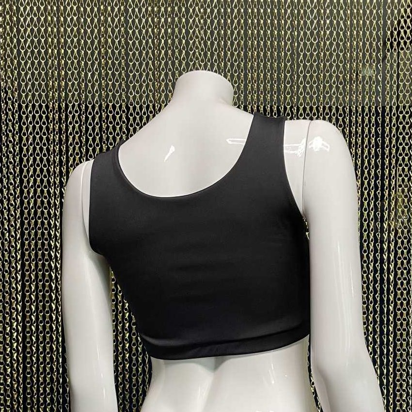 Meniko Poledancekleidung Pole-Oberteil Maline schwarz XS+ hinten
